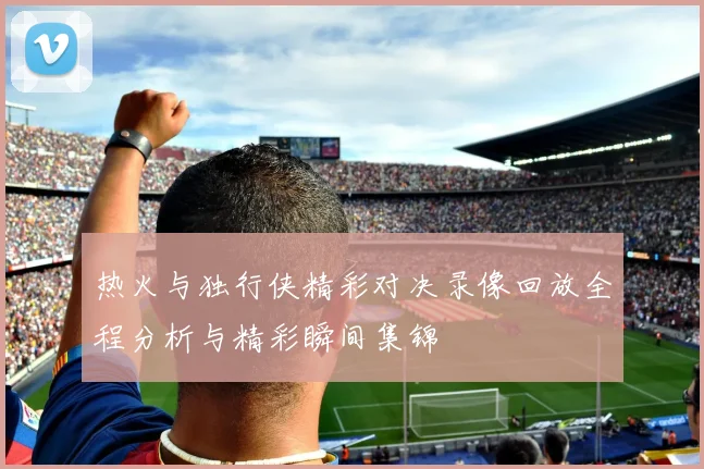 热火与独行侠精彩对决录像回放全程分析与精彩瞬间集锦